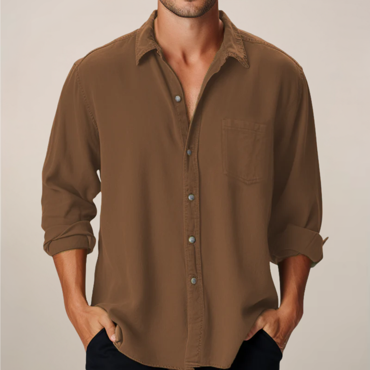Chemise à Manches Longues Classique pour Hommes pour Toutes les Occasions