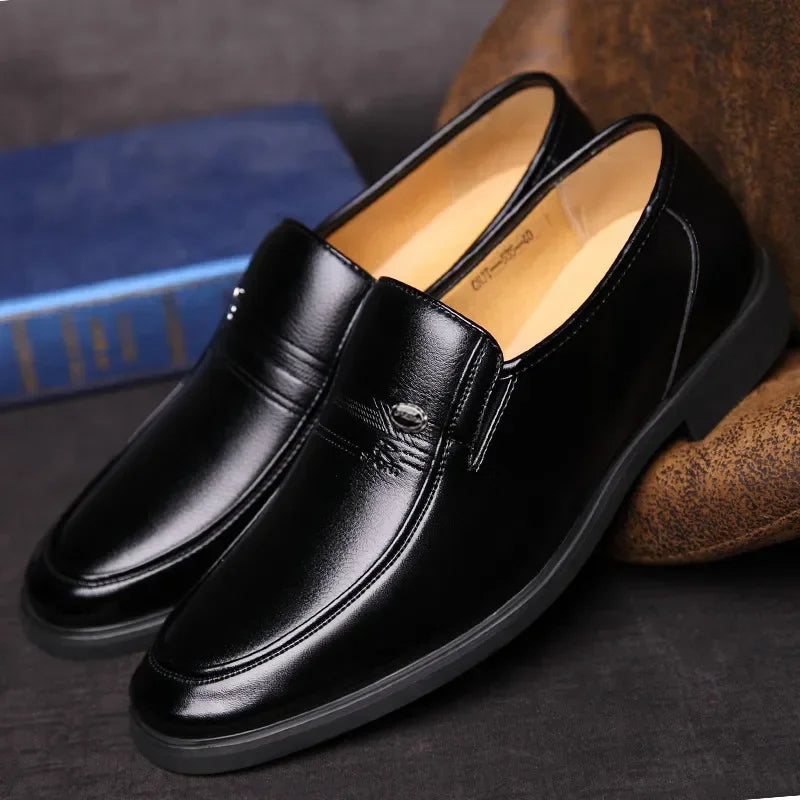 Mocassins en cuir poli pour hommes pour occasions formelles