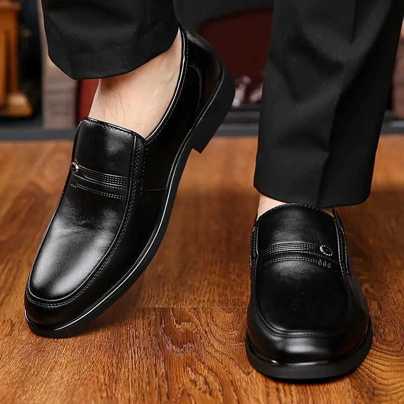 Mocassins en cuir poli pour hommes pour occasions formelles