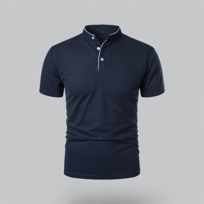 Polo sans col pour hommes – Style classique pour toutes les occasions