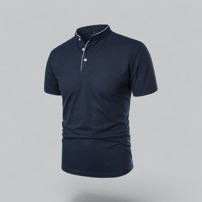 Polo sans col pour hommes – Style classique pour toutes les occasions