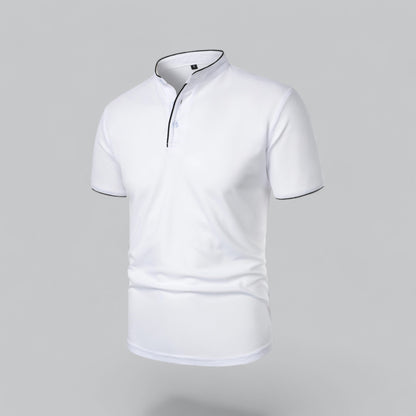 Polo sans col pour hommes – Style classique pour toutes les occasions