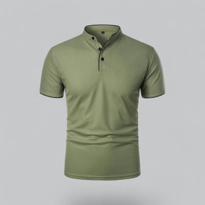 Polo sans col pour hommes – Style classique pour toutes les occasions