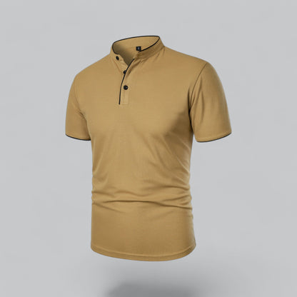Polo sans col pour hommes – Style classique pour toutes les occasions