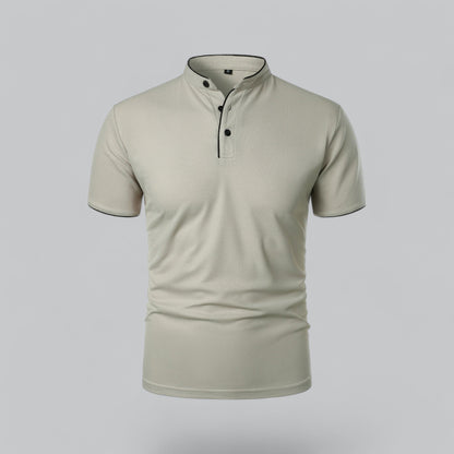 Polo sans col pour hommes – Style classique pour toutes les occasions