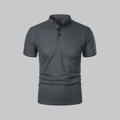 Polo sans col pour hommes – Style classique pour toutes les occasions