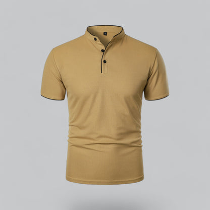 Polo sans col pour hommes – Style classique pour toutes les occasions