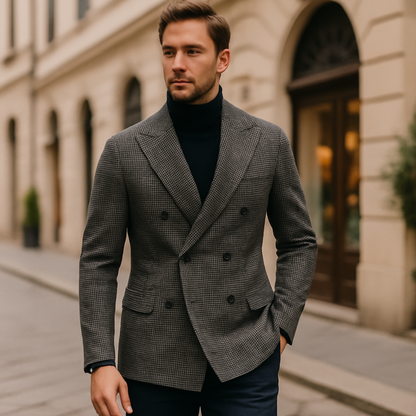Blazer à Carreaux pour Hommes pour Événements Élégants