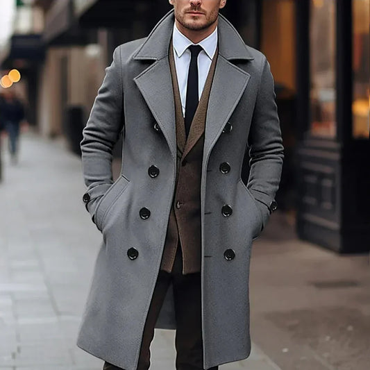 Manteau Croisé pour Hommes à Porter Toute l'Année