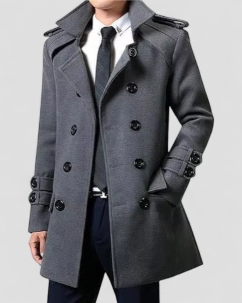 Manteau Trench en Laine pour Hommes pour Occasions Élégantes