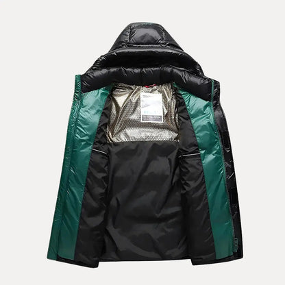 Veste à Capuche Matelassée pour Hommes pour les Aventures d'Hiver