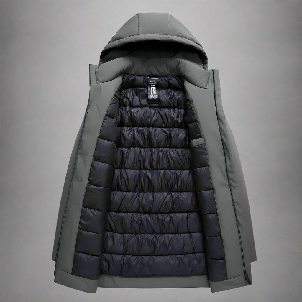 Veste d'Hiver à Capuche pour Hommes - Vêtement Extérieur Isolé et Élégant