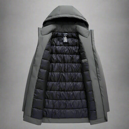 Veste d'Hiver à Capuche pour Hommes - Vêtement Extérieur Isolé et Élégant