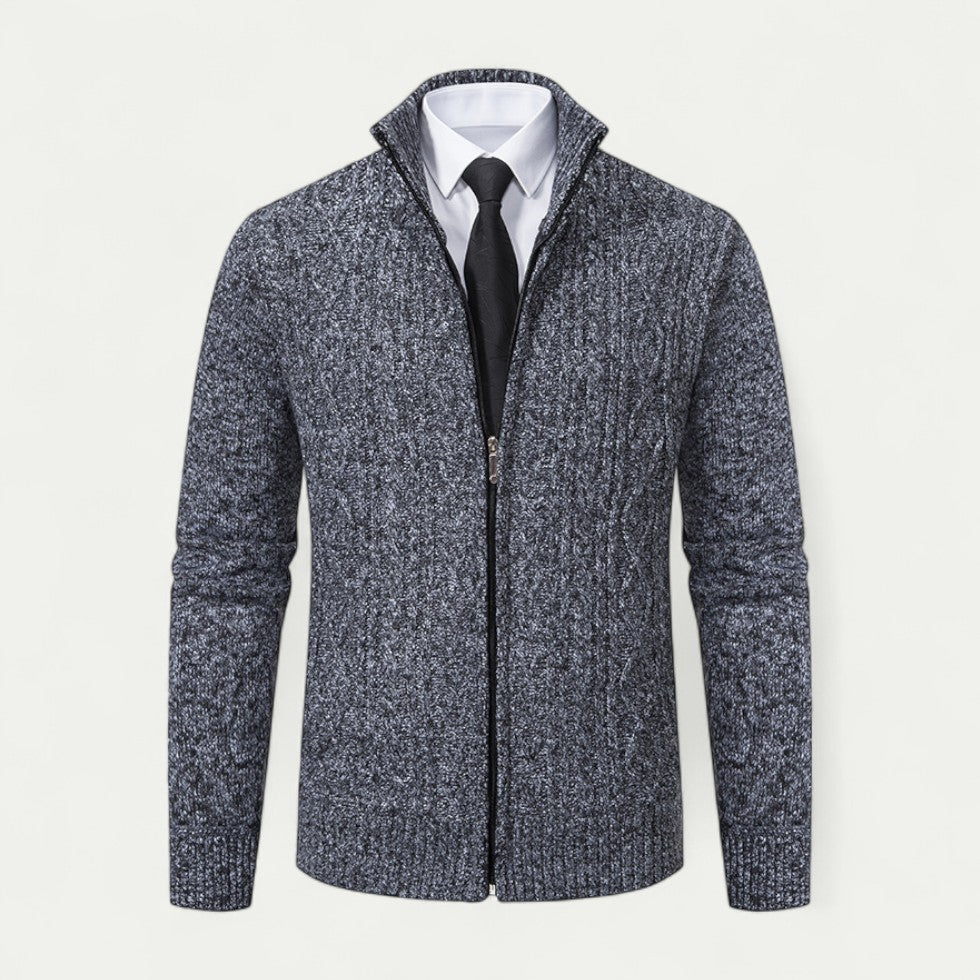 Cardigan zippé en tricot pour hommes – Couche élégante pour chaque occasion
