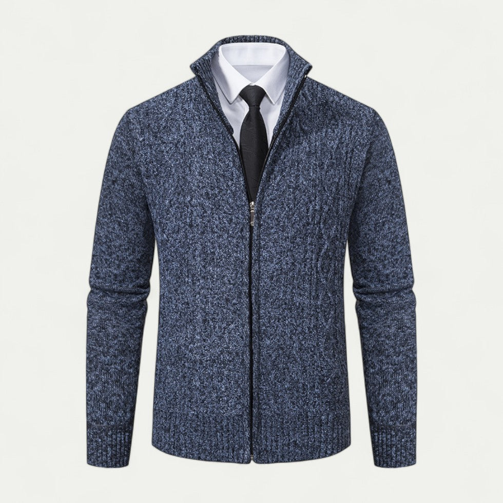 Cardigan zippé en tricot pour hommes – Couche élégante pour chaque occasion