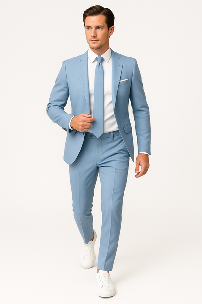 Costume d'été slim fit pour hommes - Ensemble deux pièces élégant