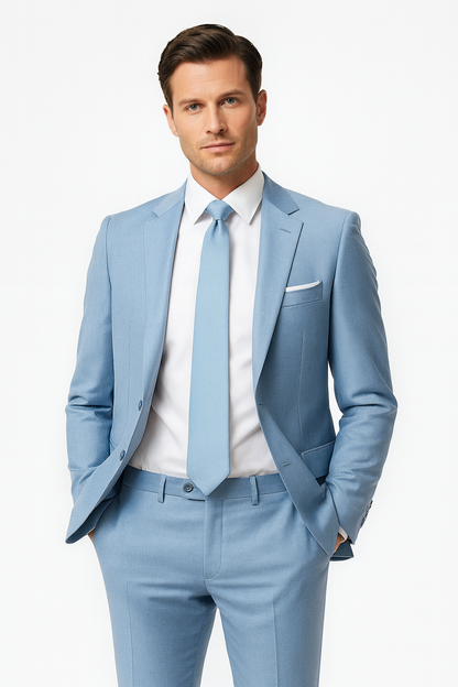 Costume d'été slim fit pour hommes - Ensemble deux pièces élégant