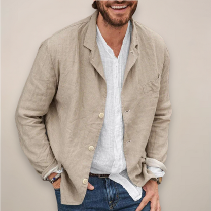 Veste Blazer en Lin pour Hommes – Chic sans Effort pour Toutes les Occasions