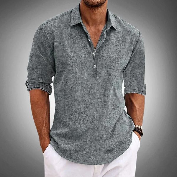 Polo en Lin pour Homme – Style Classique pour le Printemps et l'Été