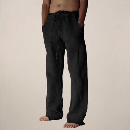 Pantalons larges en lin pour hommes pour les sorties estivales