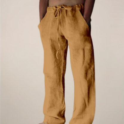 Pantalons larges en lin pour hommes pour les sorties estivales