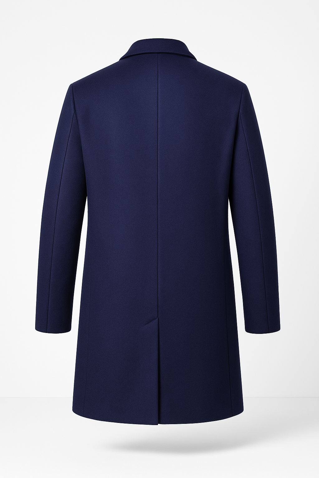 Manteau Long Classique pour Homme - Design Élégant à Revers Cranté