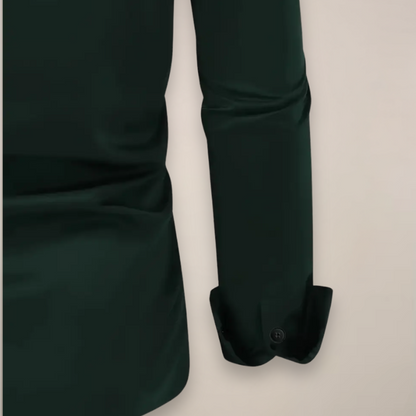 Chemise à Manches Longues pour Hommes – Col Classique à Encoches pour Toutes les Occasions