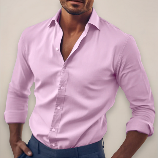 Chemise à manches longues pour hommes en couleurs classiques pour toutes les occasions