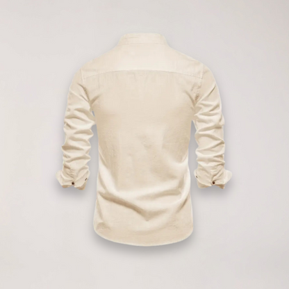 Chemise à Manches Longues pour Hommes – Design Brodé pour Occasions Élégantes