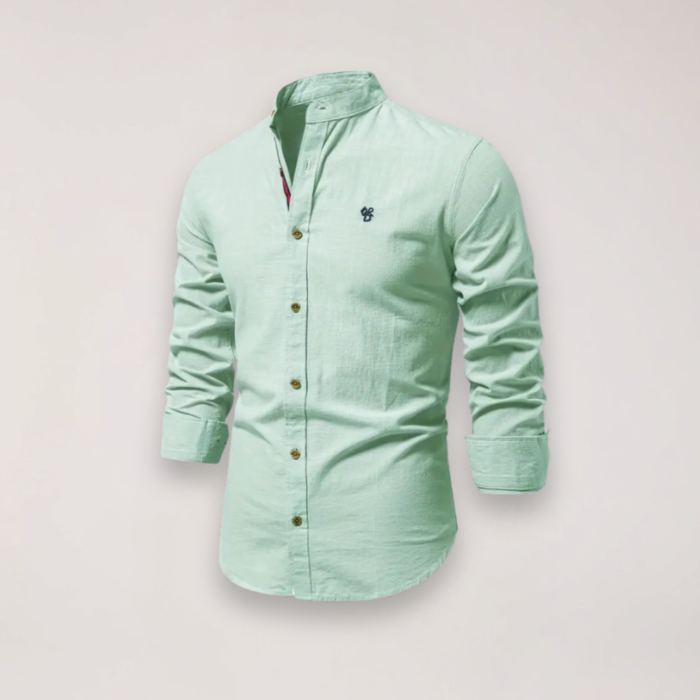 Chemise à Manches Longues pour Hommes – Design Brodé pour Occasions Élégantes