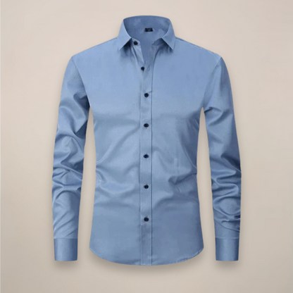 Chemise à Manches Longues pour Hommes – Tissu Anti-Froissement pour Toutes les Occasions