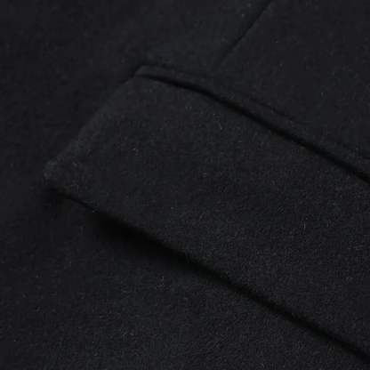 Manteau d'hiver ajusté pour hommes avec col montant