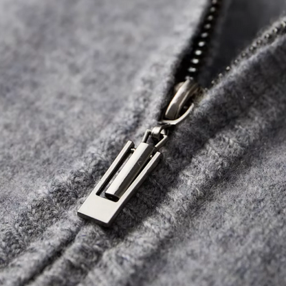 Pull zippé confortable pour homme et pantalon à cordon pour un style décontracté