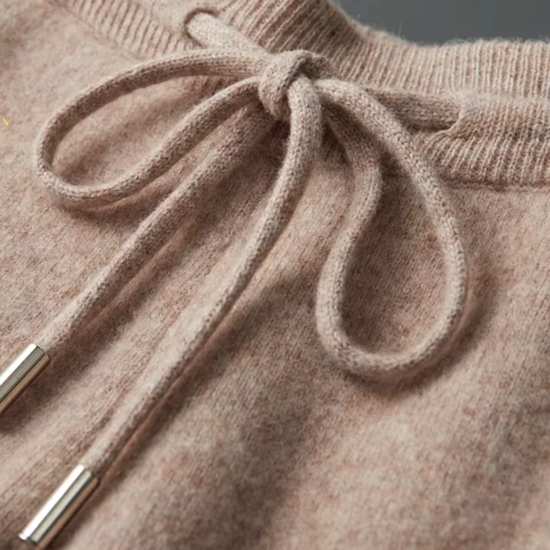 Pull zippé confortable pour homme et pantalon à cordon pour un style décontracté