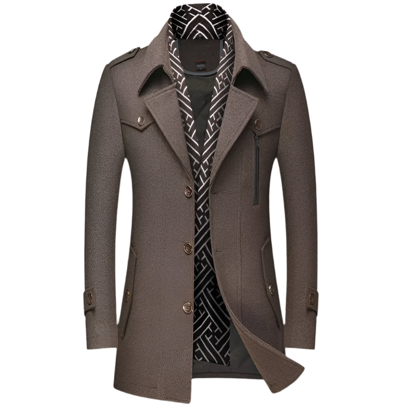 Manteau long de style militaire pour toutes les occasions