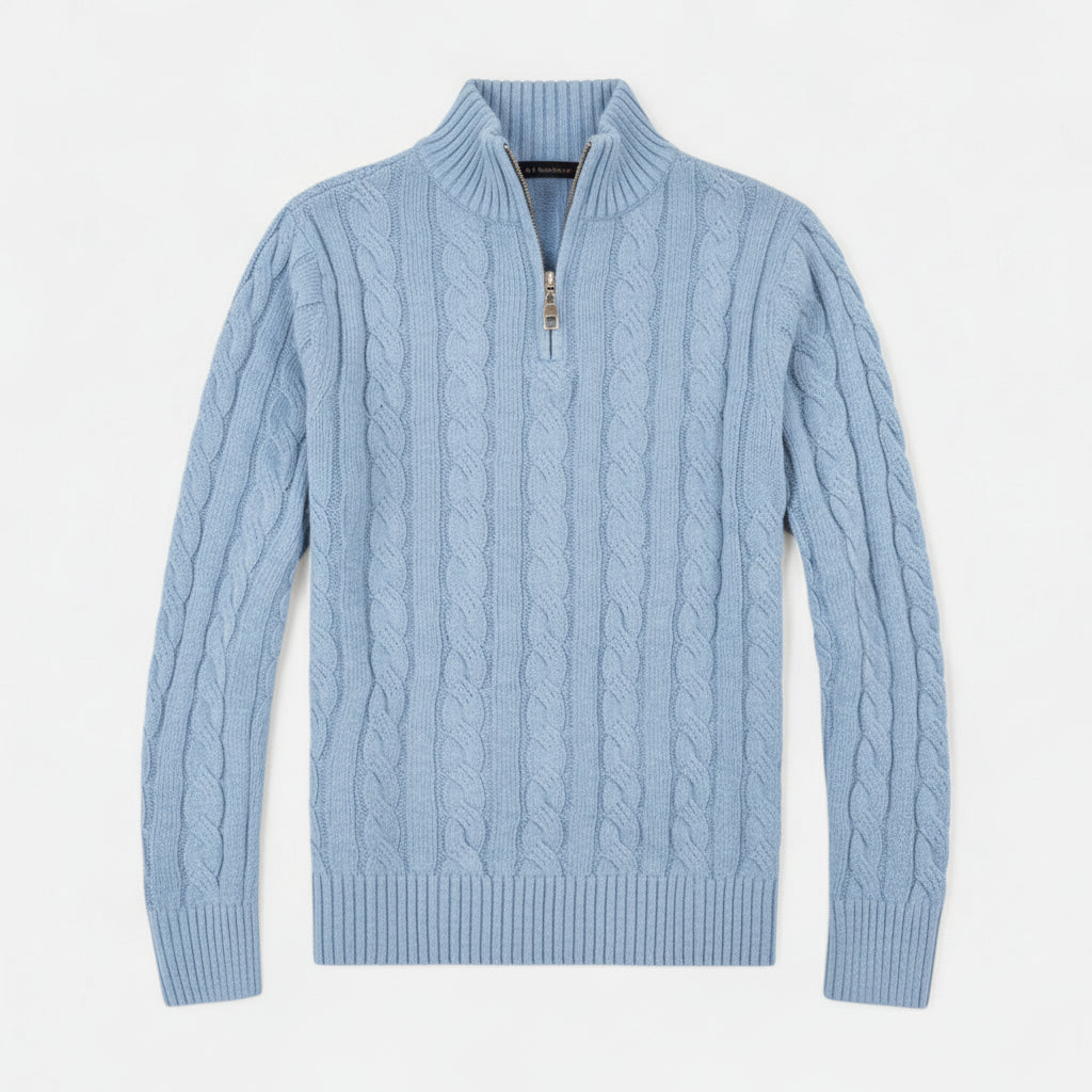 Pull pour homme à ouverture frontale avec détails de couture – Idéal pour le superposition