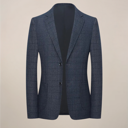 Blazer à carreaux pour hommes - Veste à motifs élégante pour événements formels et décontractés