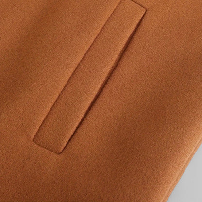 Manteau d'hiver minimaliste pour homme, avec boutons, pour un style smart casual