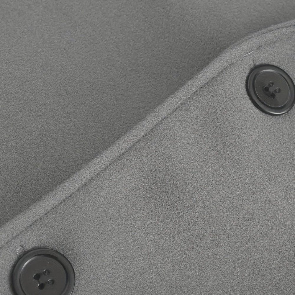 Manteau d'hiver minimaliste pour homme, avec boutons, pour un style smart casual