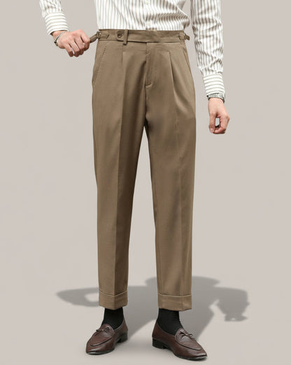 Pantalons droits taille haute rétro pour hommes, pour toutes les occasions