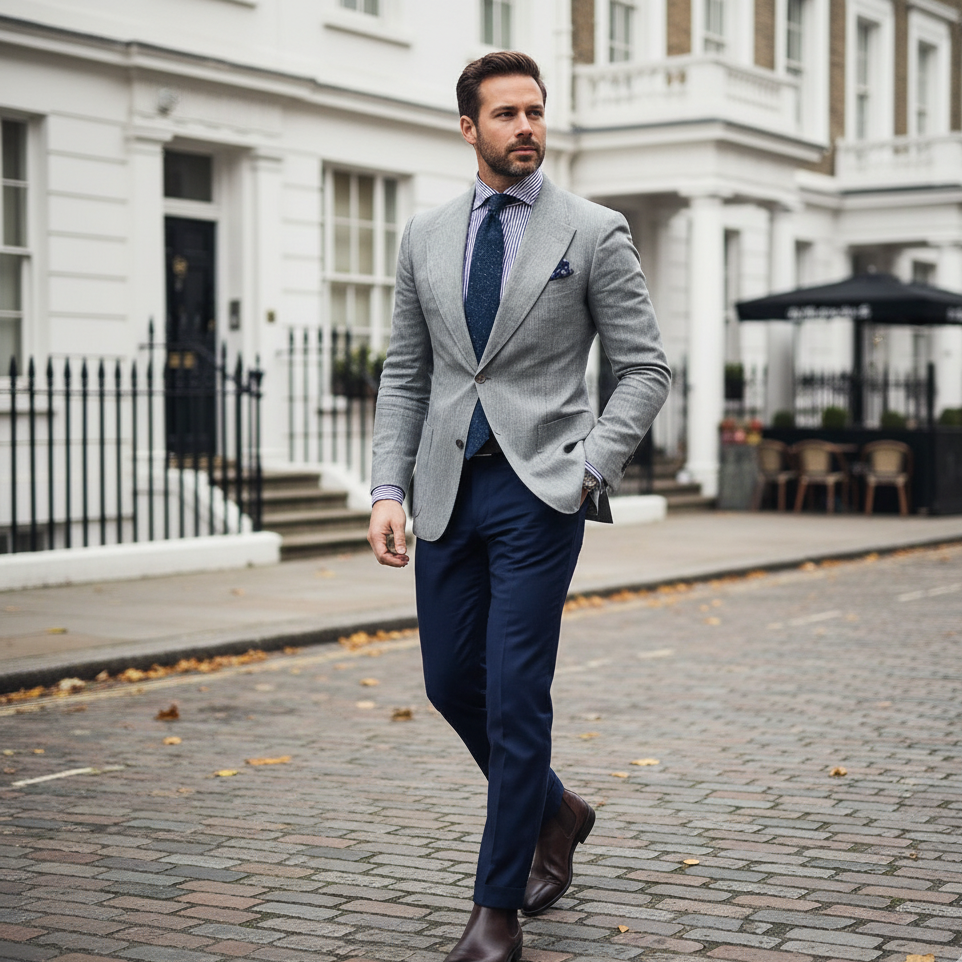 Blazer Ajusté pour Hommes pour Événements Smart-Casual