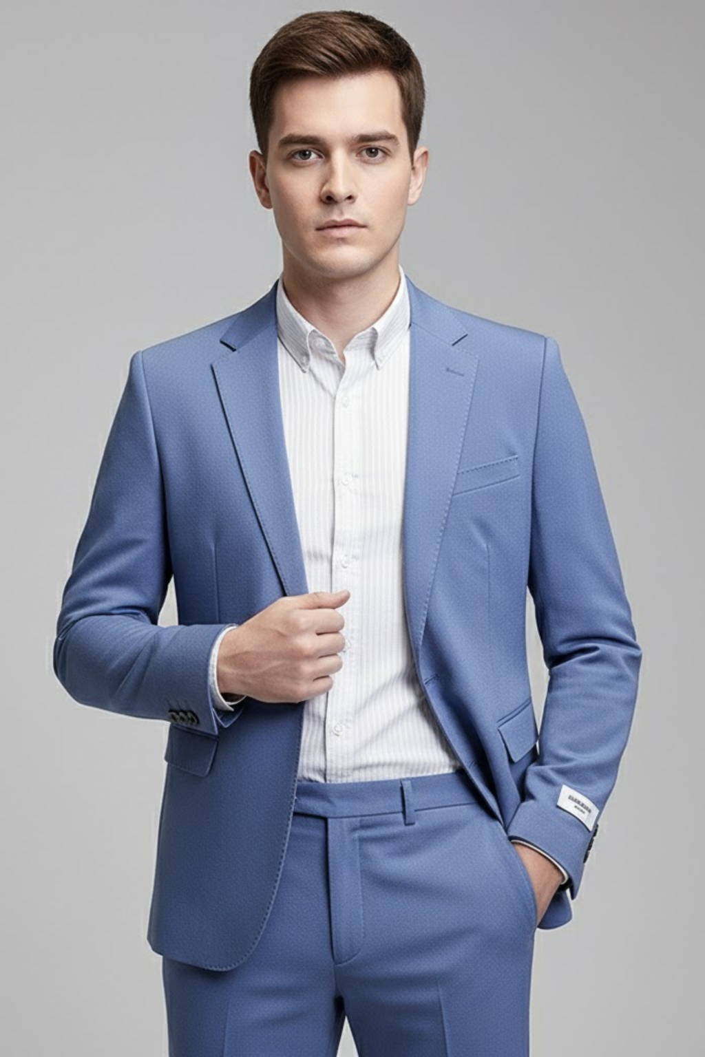 Costume d'affaires ajusté pour hommes - Style coréen contemporain pour événements formels et décontractés