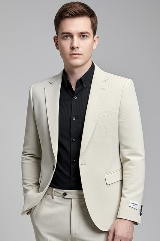Costume d'affaires ajusté pour hommes - Style coréen contemporain pour événements formels et décontractés