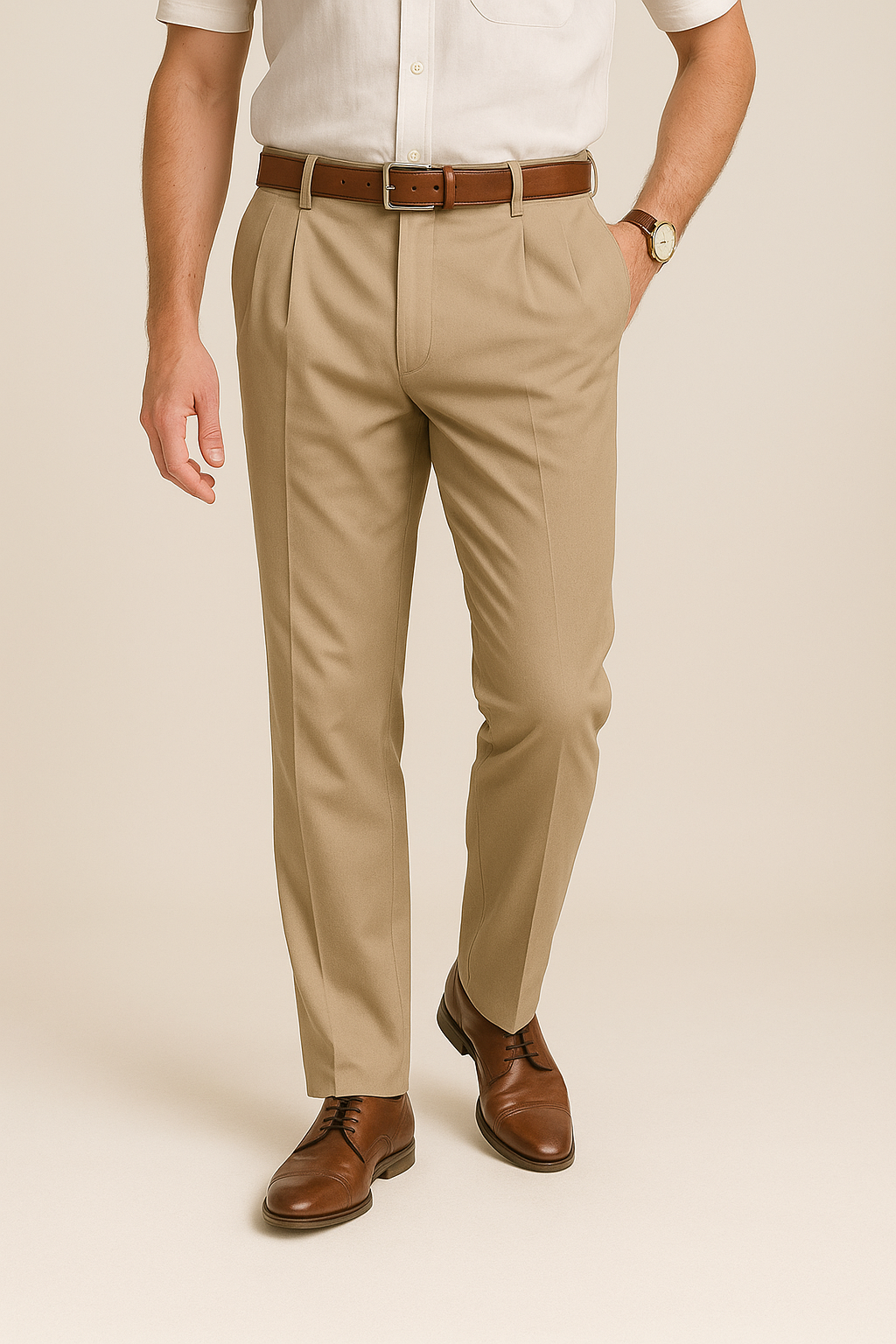 Pantalons de Bureau Tapered Slim Fit pour Hommes – Vêtements Professionnels Élégants