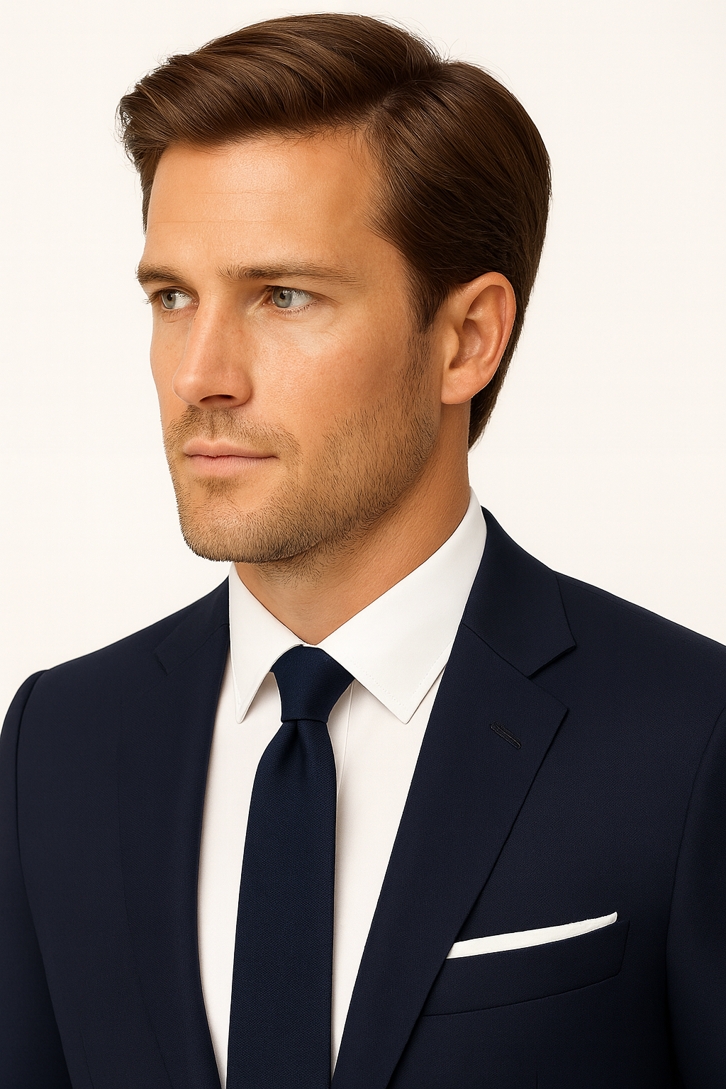 Costume Slim Fit Bleu Marine pour Homme – Blazer et Pantalon Élégants pour Événements Formels