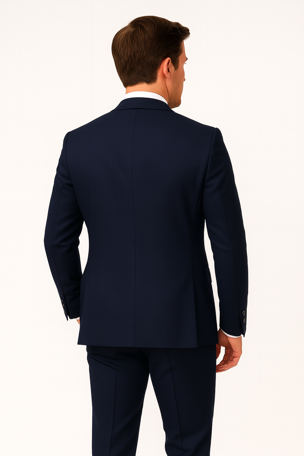 Costume Slim Fit Bleu Marine pour Homme – Blazer et Pantalon Élégants pour Événements Formels