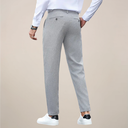 Pantalon Plissé Slim Fit pour Homme – Pantalon Chic pour les Événements Professionnels et Formels