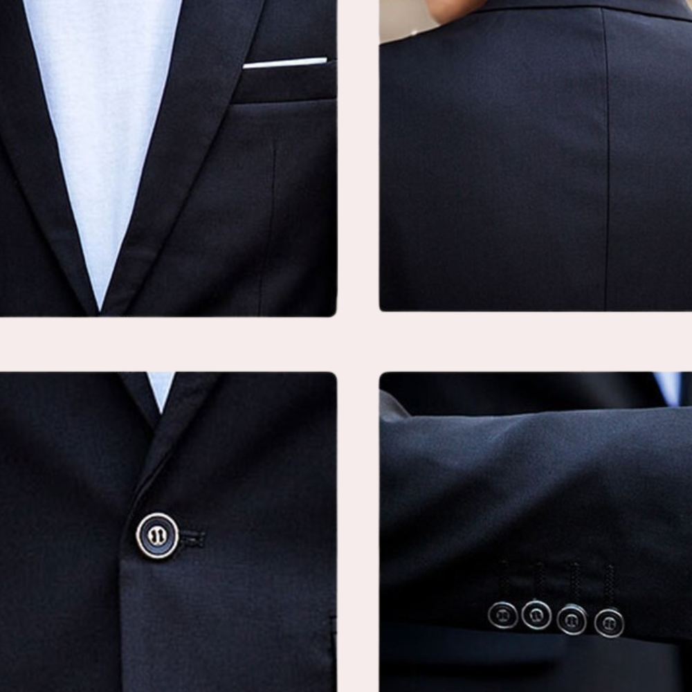 Costume deux pièces ajusté pour hommes pour les événements formels toute l'année