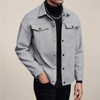 Veste à Boutons Élégante pour Hommes pour l'Automne & l'Hiver
