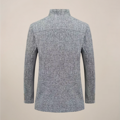 Veste pour Homme à Col Montant – Design Élégant à Un Bouton pour Toutes les Occasions